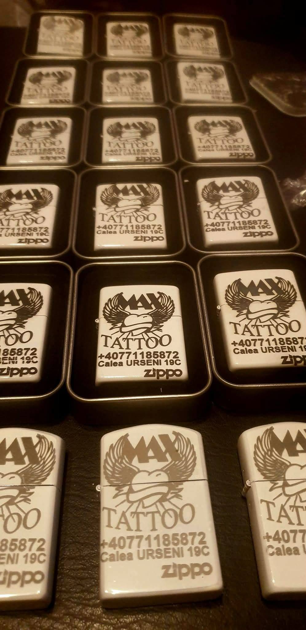 Brichete personalizate MAX TATTOO oferite cadou în trecut