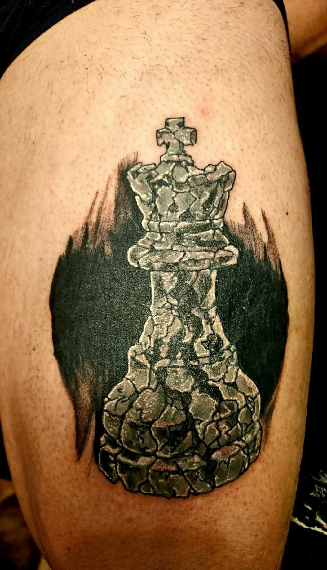 Rege de șah — lucrare MAX TATTOO