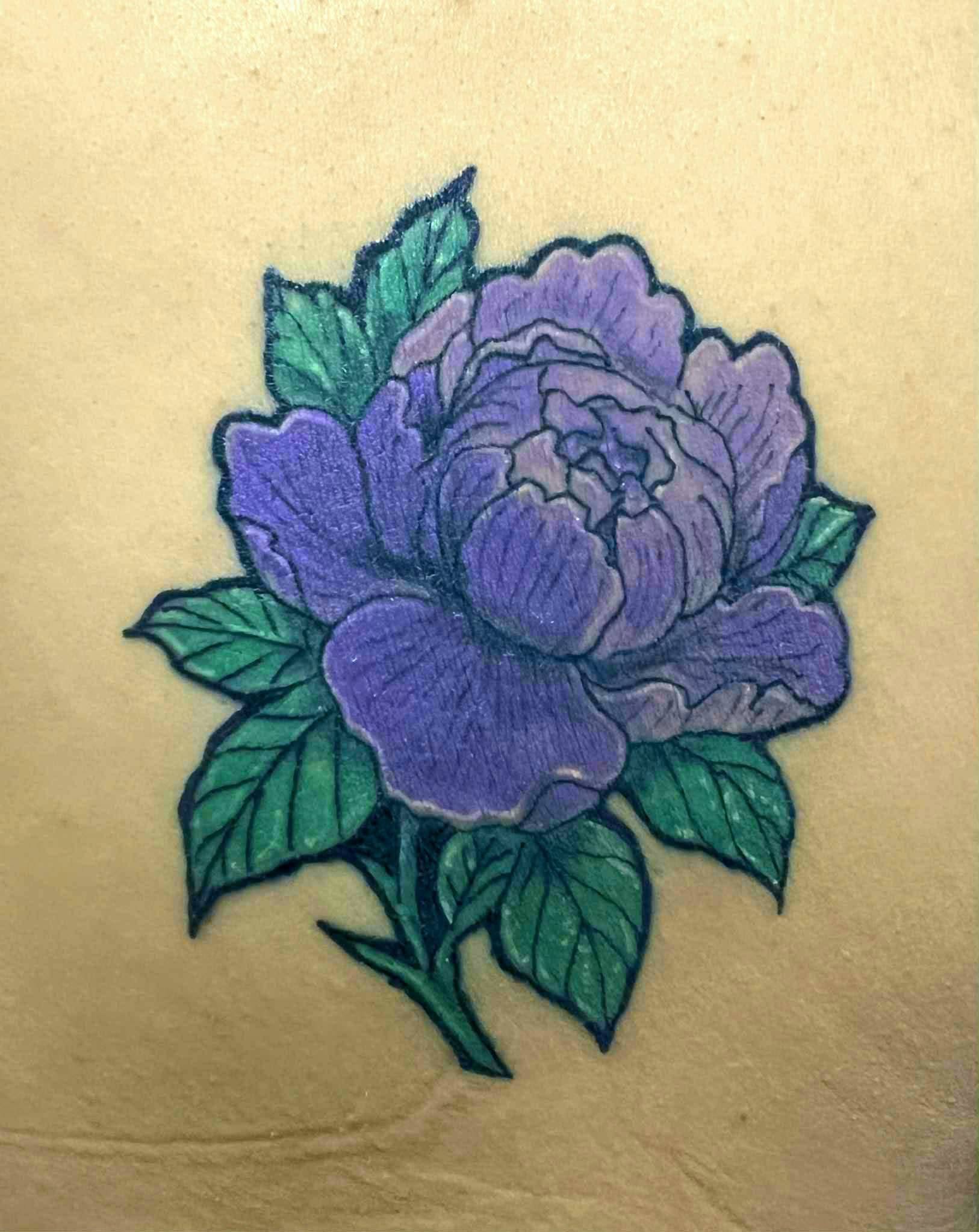 Trandafir — lucrare MAX TATTOO
